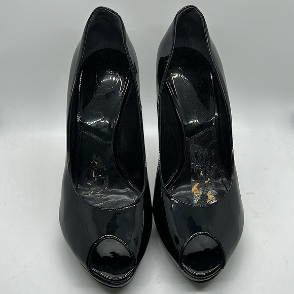 Dior Authenticated Sexy Black Peep Toe Stiletto Heel Shoes **Size 39/US 9** 🔥🔥 - Picture 2 of 8